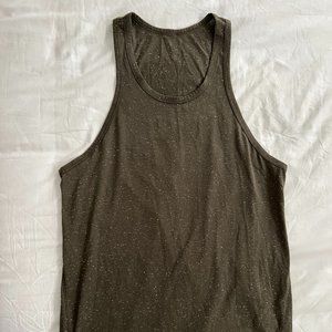 Lululemon Split Back Tank - Size 6, Speckled Olive Green